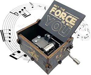 Star Wars Wooden Hand Crank Music Box